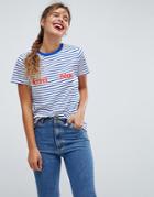 Asos T-shirt With Oui And Non Print - White