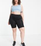 Hoxton Haus Plus Gym Legging Shorts In Black