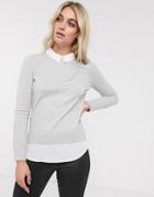 Ted Baker Zoilaa Embellished Collar Sweater-gray