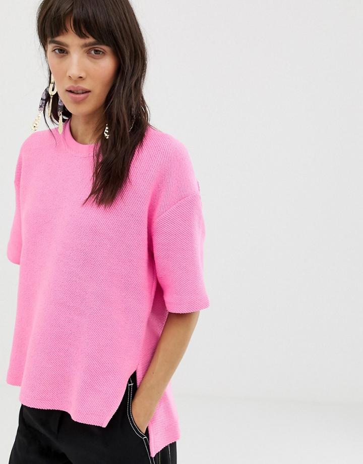 Asos White Inside Out Sweat T-shirt - Multi