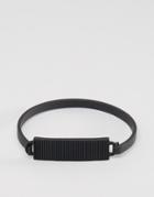 Icon Brand Premium Division Id Bangle Bracelet In Black - Black