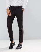 Selected Homme Skinny Tuxedo Suit Pant With Satin Lapel - Red