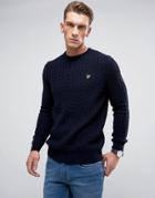 Lyle & Scott Cable Knit Sweater Navy - Navy