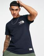 The North Face Berkley California Pocket T-shirt In Navy