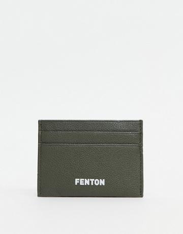 Fenton Card Holder In Khaki-green