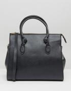 Asos Knot Detail Tote Bag - Black