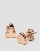 Ted Baker Harly Tiny Heart Stud Earrings-gold
