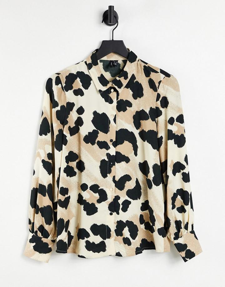 Vero Moda Shirt In Animal Print-multi