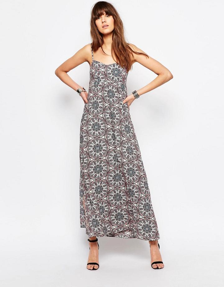 Only Swirl Print Maxi Dress - Cloud Dancer