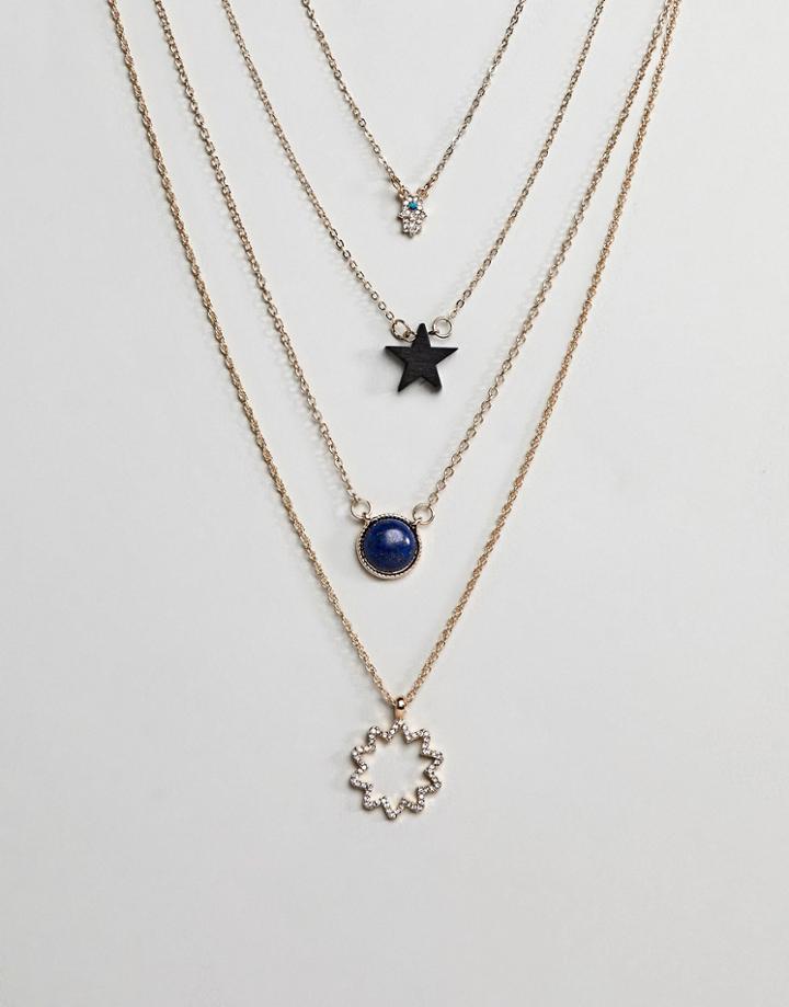Ashiana Pendant Necklace - Gold