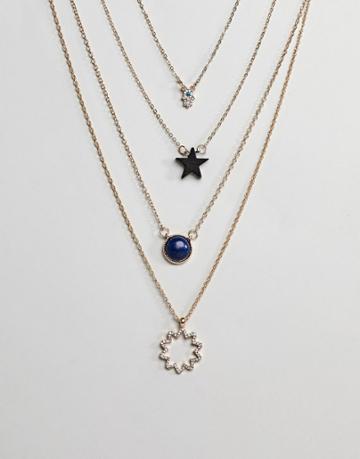 Ashiana Pendant Necklace - Gold