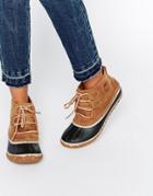 Sorel Out N About Leather Lace Up Ankle Boots - Elk