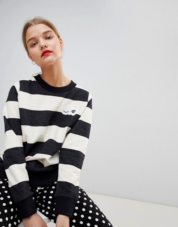 Essentiel Antwerp Striped Cloud Sweatshirt - Multi