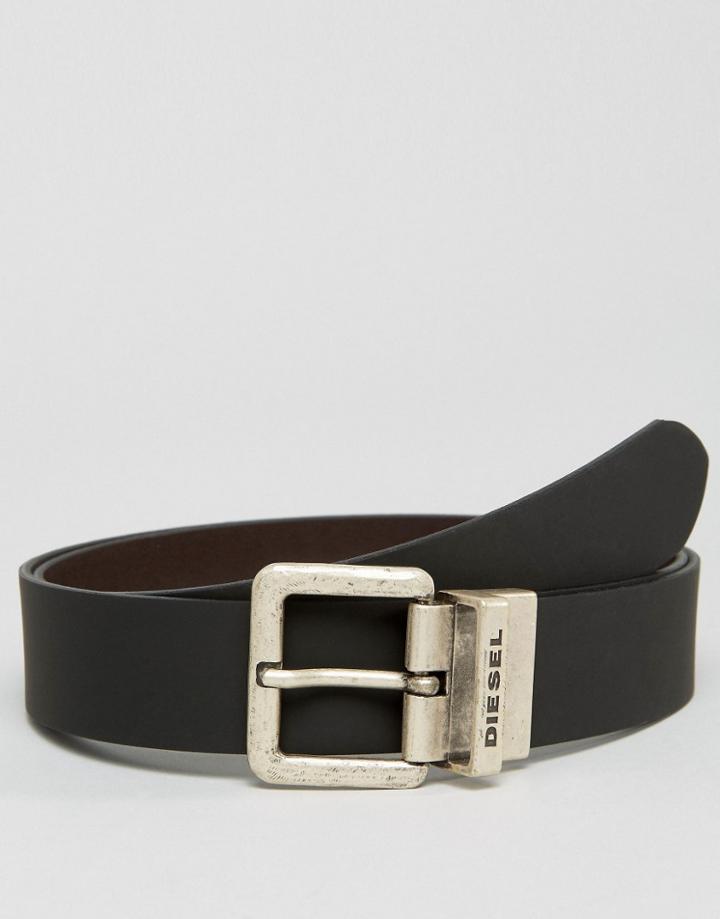 Diesel B-doublec Reversible Belt Black Brown - Black