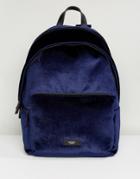 Knomo Paddington Bathurst Velvet Backpack Navy Velvet - Blue