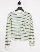 Quiksilver High Heritage Striped Long Sleeve T-shirt In Blue-blues
