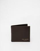 Ted Baker Harvys Leather Billfold Coin Wallet - Brown