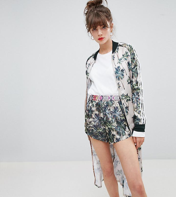 Adidas Originals X Farm Multi Print Maxi Track Jacket - Multi