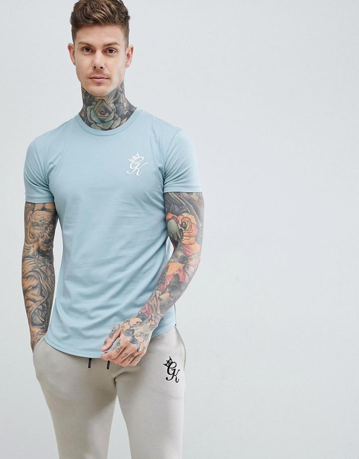 Gym King Long Ling Tee In Mirage Blue - Blue