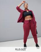 Only Play Curvy Plus Sweat Pant - Red