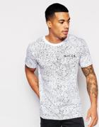 Nicce Speckle Badge T-shirt - White