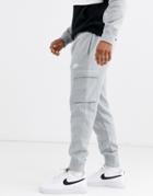 Nike Club Cargo Fleece Sweatpants In Gray