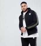 Good For Nothing Plus Hoodie In Black With Taping - Black