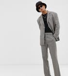 Collusion Suit Pants In Brown Check