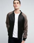 Another Influence Souvenir Bomber Jacket - Black