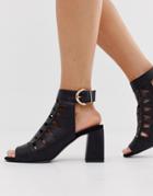 River Island Shoe Boots With Cut Out In Black