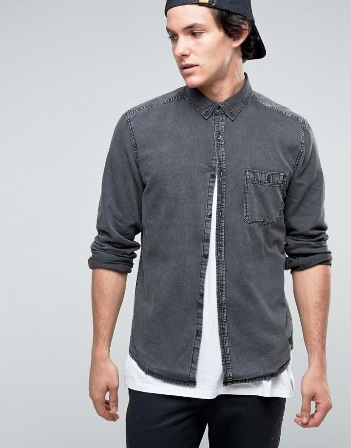 Quiksilver Acid Wash Shirt - Black