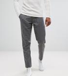 Selected Homme Tall Tapered Wool Mix Pants - Gray