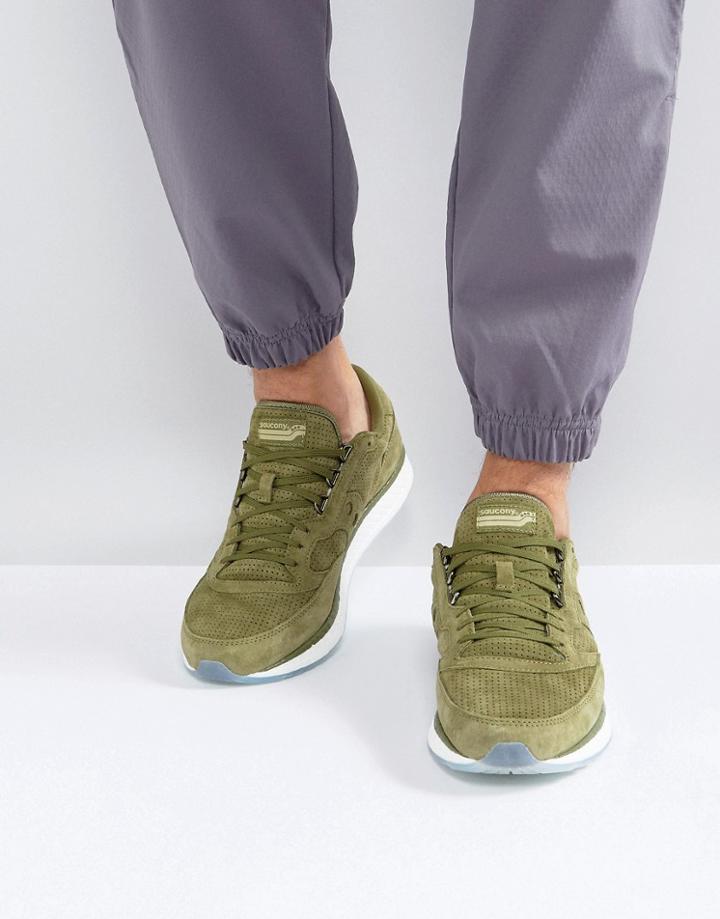 Saucony Freedom Runner Sneakers In Green S40001-3 - Green