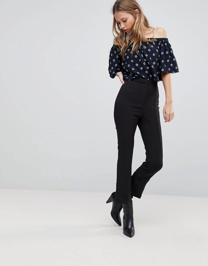 The Fifth Romancing Cropped Kick Pants - Black