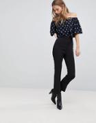 The Fifth Romancing Cropped Kick Pants - Black