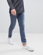 Asos Design Skinny Jeans In Smokey Blue - Blue