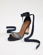 Asos White Iris Heeled Sandals-multi