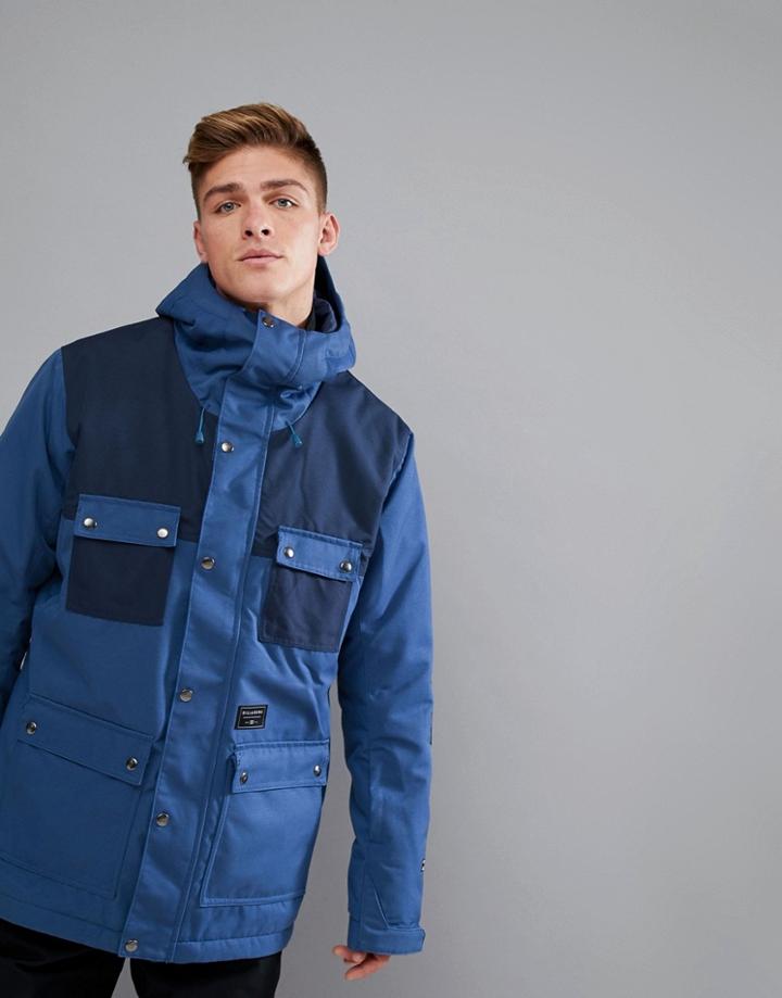 Billabong Working Snow Jacket In Dark Blue - Blue