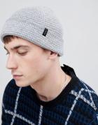 Selected Homme Beanie With Stripe Detail - Gray