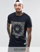 Hype T-shirt With Bandana Print - Black