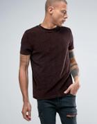 Asos T-shirt In Towelling Fabric In Brown - Brown