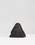 Ichi Pyramid Bag With Chain Handle - Black