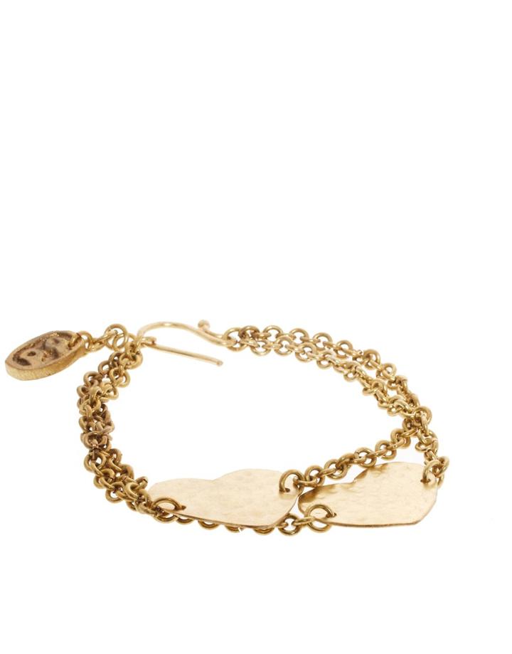 People Tree Love Heart Bracelet - Gold