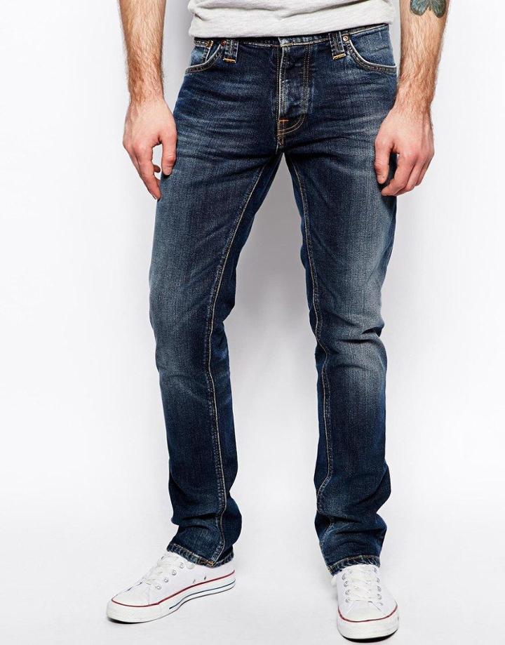 Nudie Jeans Grim Tim Slim Fit Org. Twisted Blue