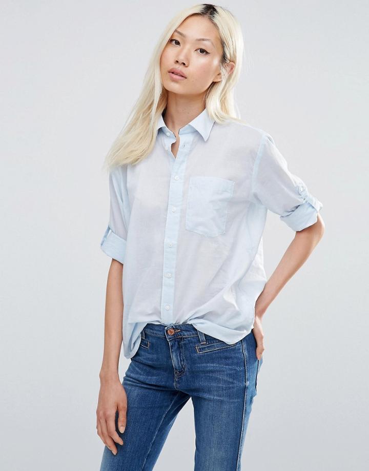 G Star Core Boyfriend Shirt - Blue