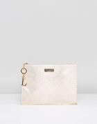 Lipsy Silver Reptile Bar Clutch - Silver