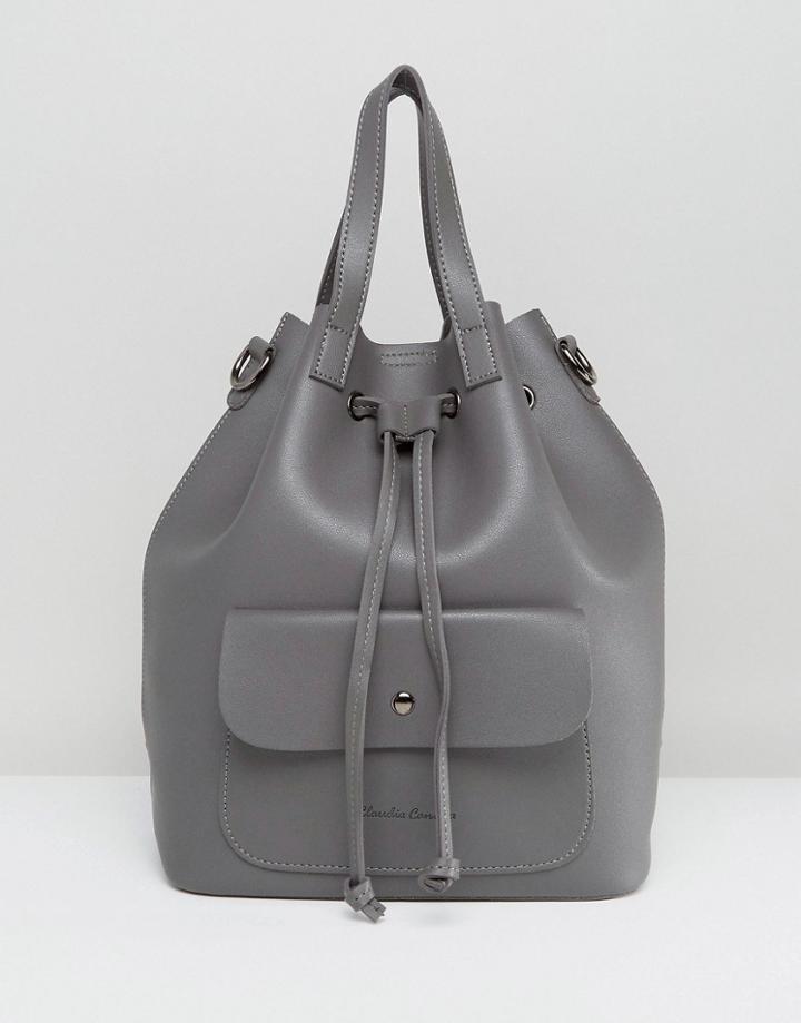 Claudia Canova Unlined Duffle Backpack - Gray