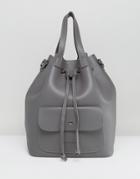 Claudia Canova Unlined Duffle Backpack - Gray