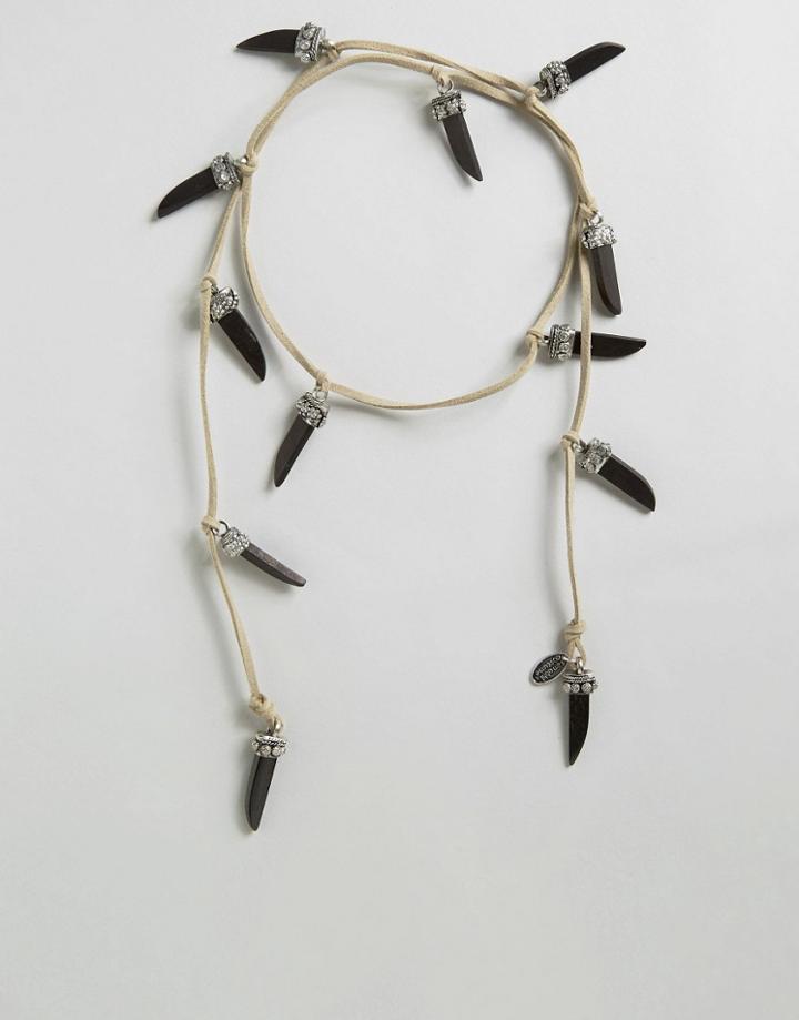 Sam Ubhi Multi Way Wrap Necklace And Bracelet - Black