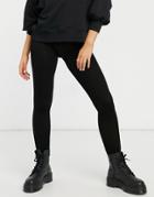 Lindex Eco Viscose Ribbed Leggings In Black